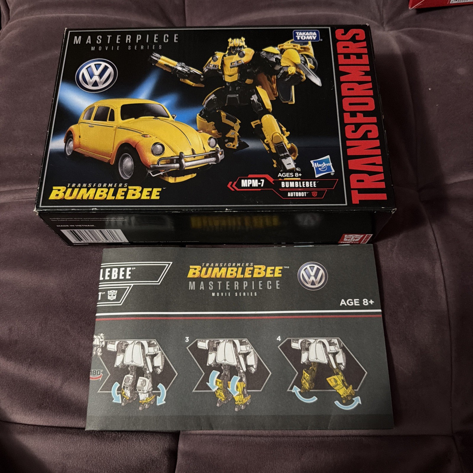 Box & Instructions ONLY Transformers Movie Masterpiece MPM-7 Bumblebee VW Beetle