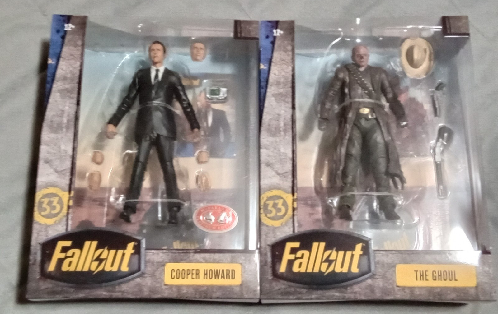 MCFARLANE FALLOUT THE GHOUL AND PLATINUM COOPER HOWARD FIGURES