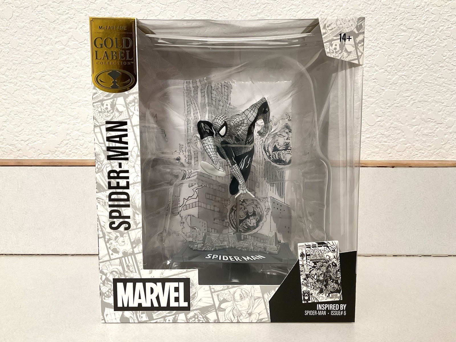 McFarlane Toys Gold Label Collection Spider-Man Issue 6 — Marvel 1:10 Statue MIB