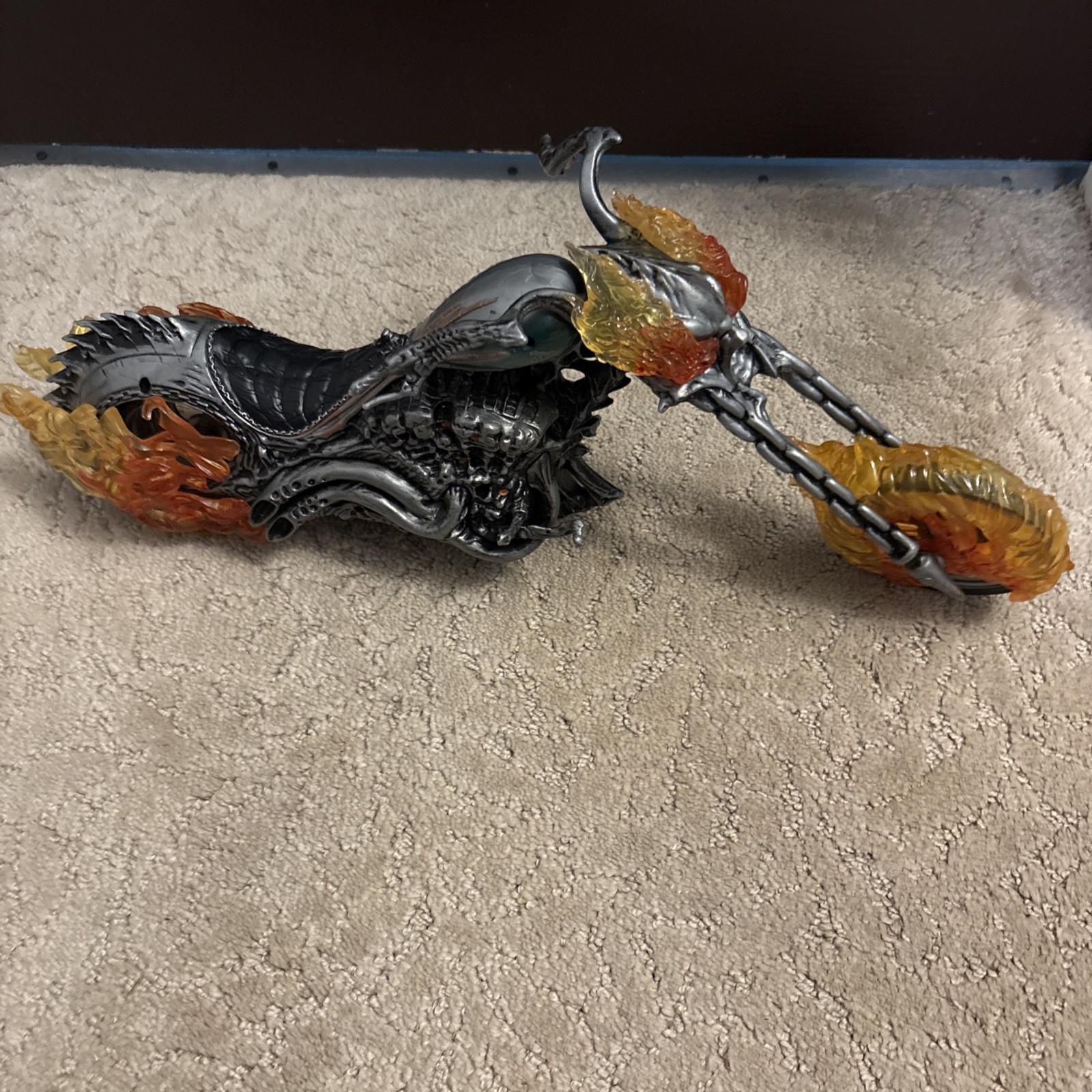2006 Hasbro • Ultimate 12” Ghost Rider • Flaming Motorcycle 20” Bike Only • Rare