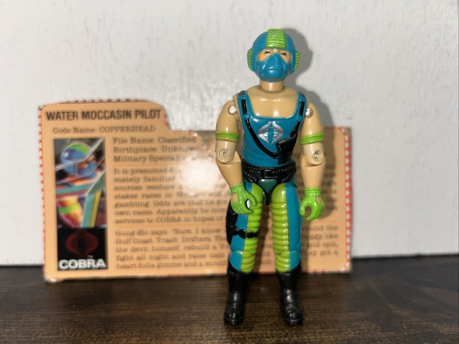 1984 GI Joe COPPERHEAD v1 100% Complete With Filecard Cobra Vintage ARAH