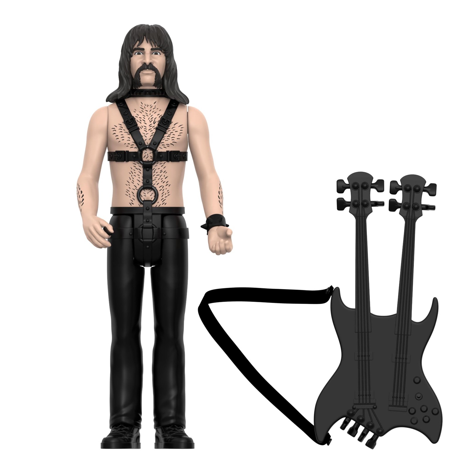 Super7 Spinal Tap Reaction Figures Wave 02 – Derek Smalls None More Black Action