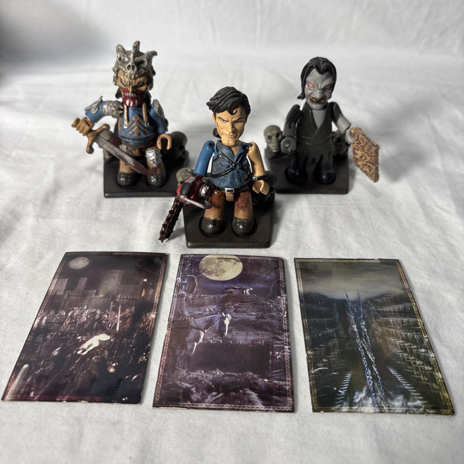 2003 Mezco Mez-Itz Army of Darkness ASH/EVIL ASH/POSSESSED WITCH Figures