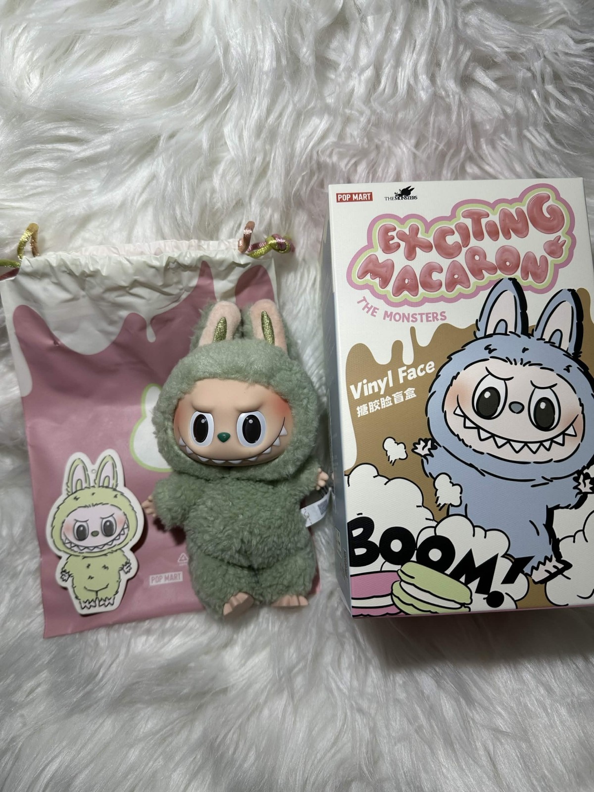 AUTHENTIC POPMART LABUBU MONSTERS – CONFIRMED HAVE A SEAT/MACARON (VINYL FACE)