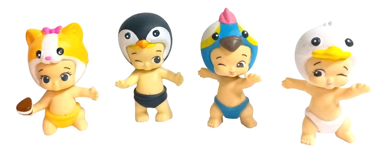 Lot of 8 Twozies Baby Toy Figures Squawky, Tracka, Pastel, Slippa, Sheena, Riley
