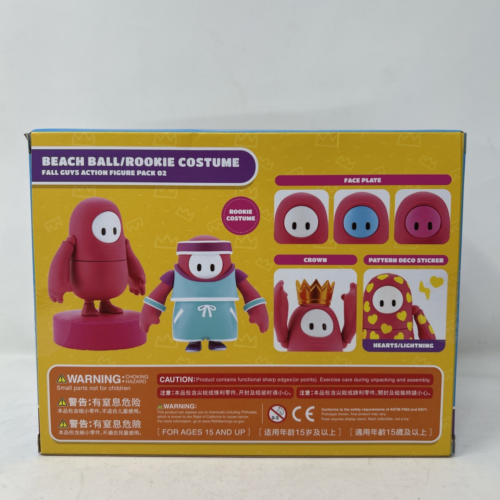 Fall Guys Action Figure Pack Beach Ball Rookie Costume