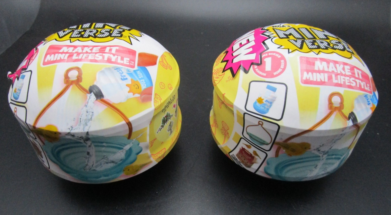 2 New MGA Mini Verse – Make It Mini Lifestyle – Home – Series 1 Lot Of 2 Balls