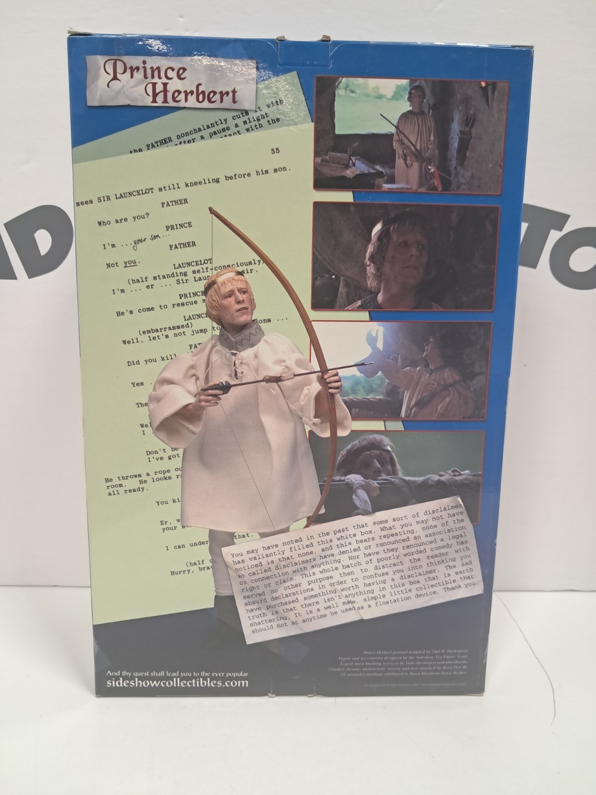 Sideshow Monty Python TERRY JONES AS PRINCE HERBERT Boxed Action Figure – NEW!