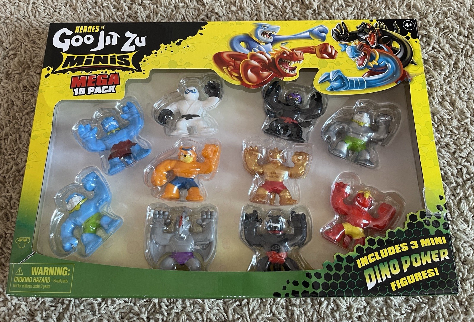 Heroes of Goo Jit Zu MINIS Mega 10-Pack Set Squishy Stretch Figures
