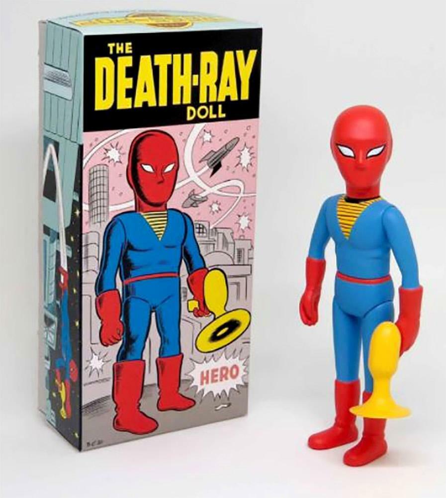 DEATH RAY HERO SOFT VINYL DOLL PRESS POP