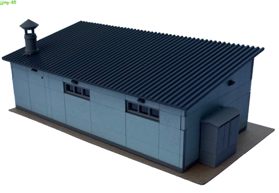 1:87 Realistic Equipment Room Model, Static Building Accessory for Train Layout
