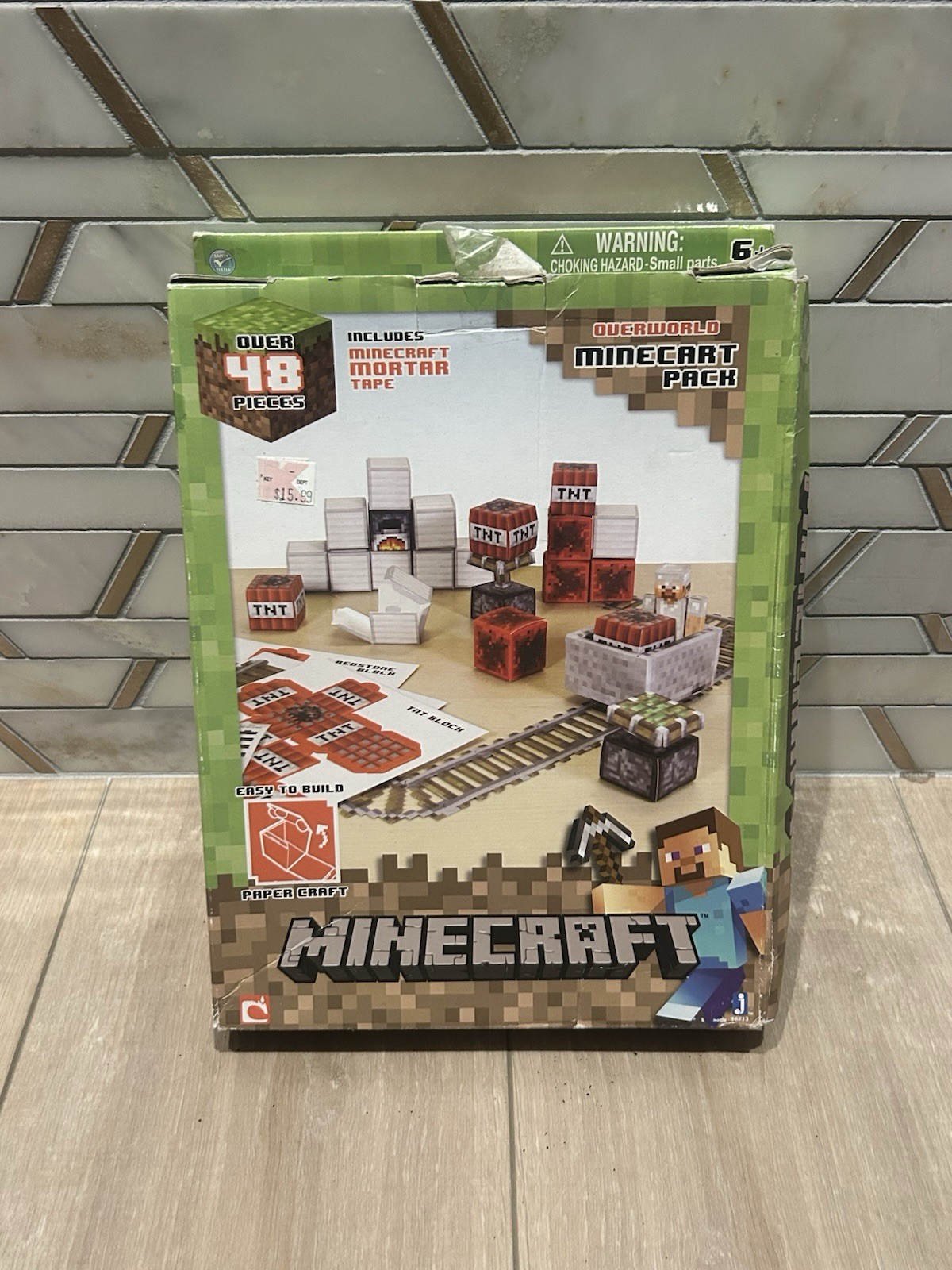 Minecraft Paper Craft Minecart Overworld Pack Mostly Complete