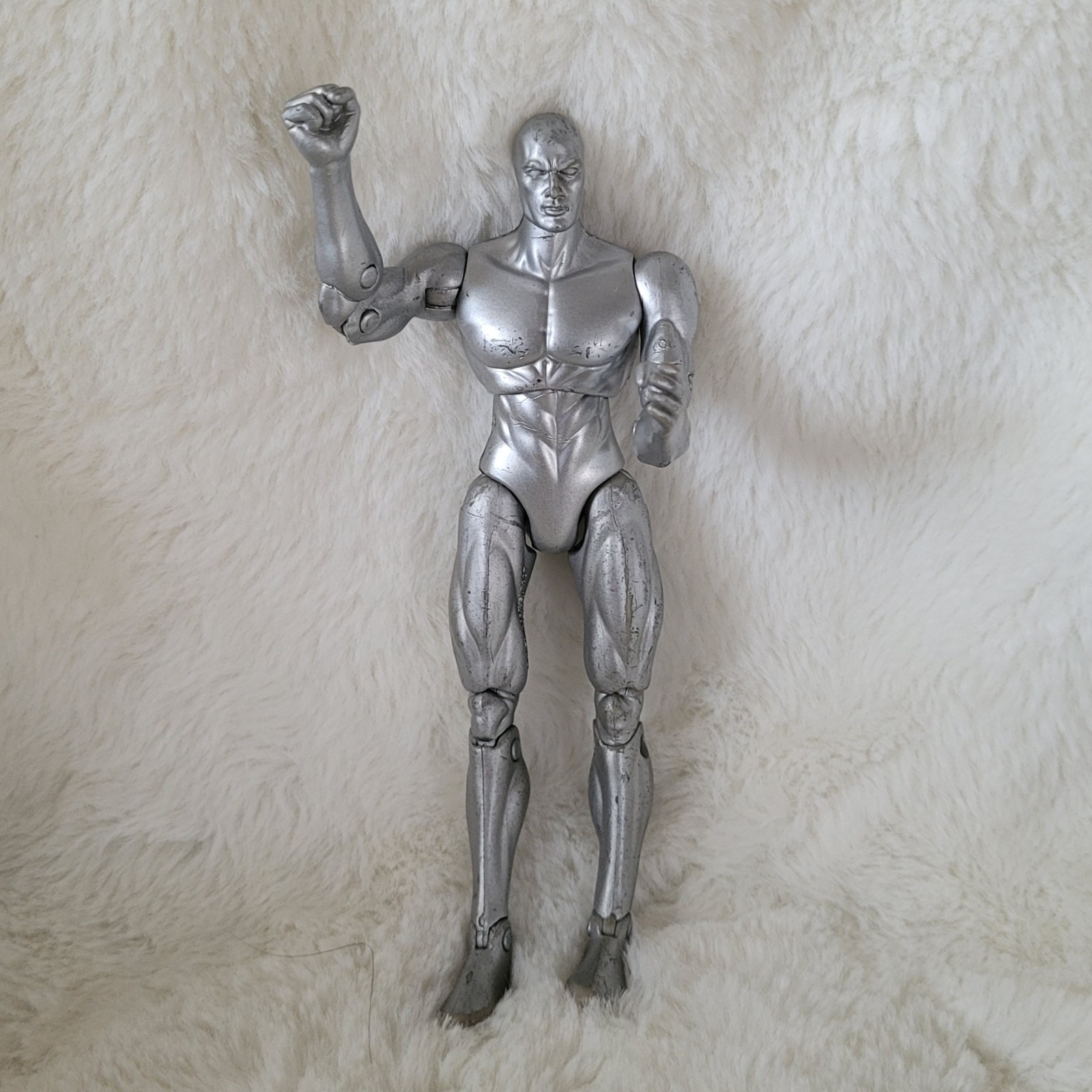 Hasbro Marvel Silver Poseable Action Figure 2007 Collectible Plastic 2000-2009