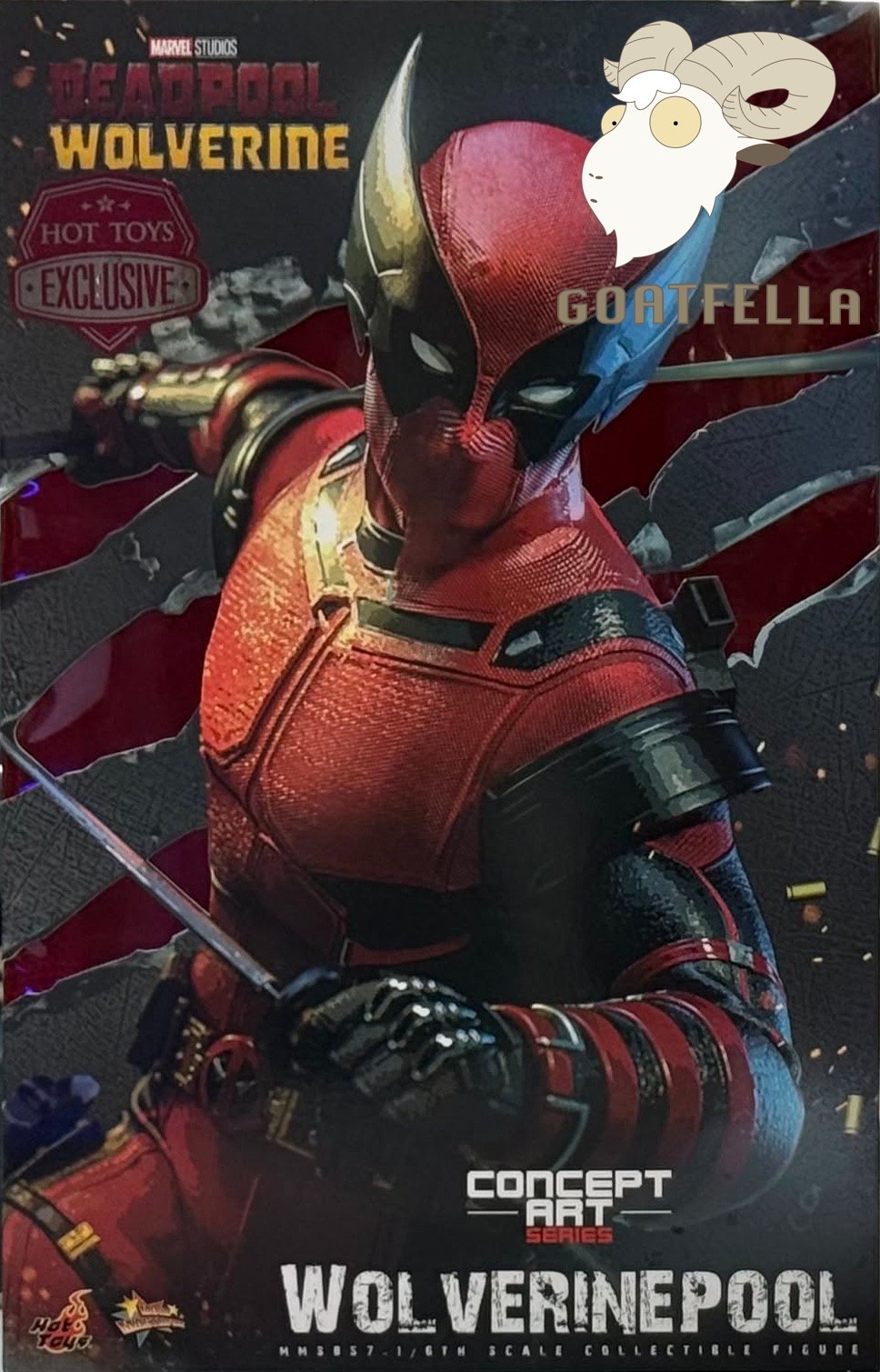 READY NEW AUTHENTIC HOT TOYS DEADPOOL & WOLVERINE WOLVERINEPOOL MMS857 CONCEPT