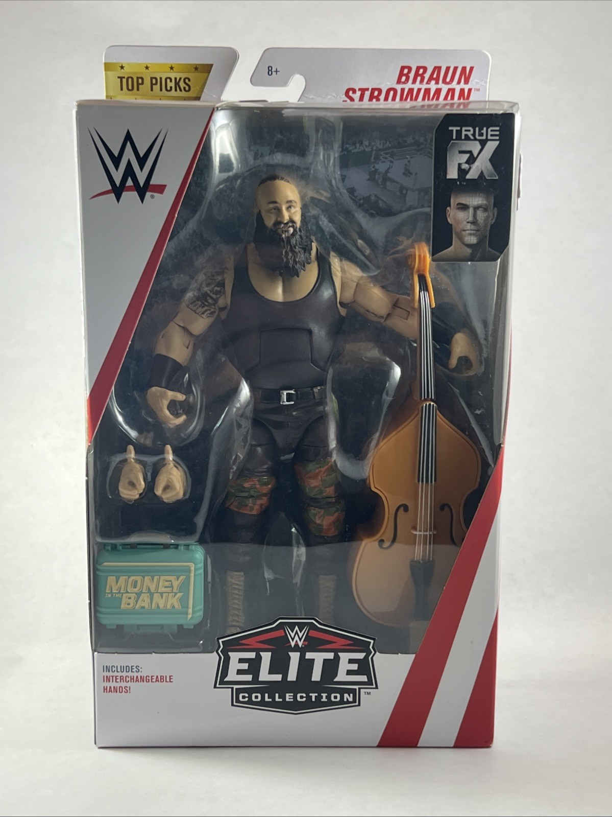 Mattel WWE Elite Top Pics Collection BRAUN STROWMAN Figure Sealed – 2019