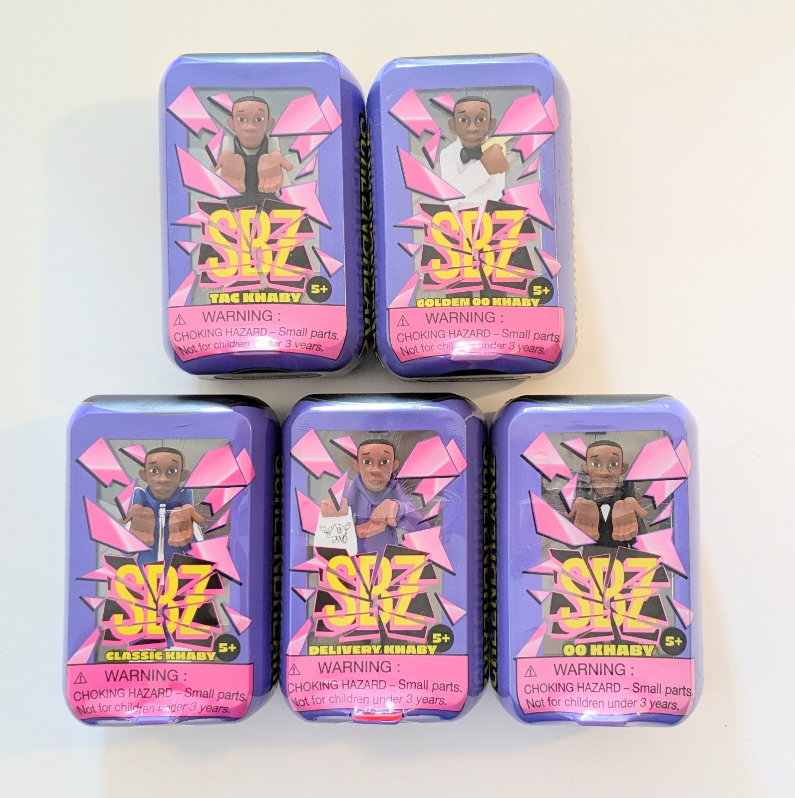ScreenBreakZ Khaby Lame Collectible Figures Set of 5 Unique Designs