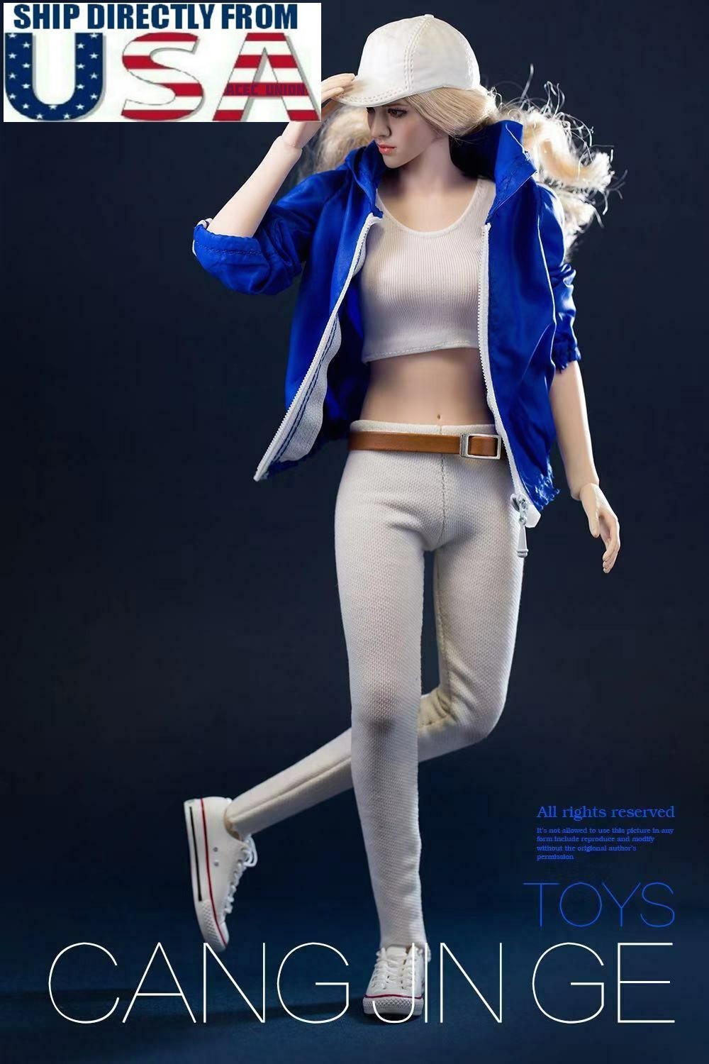 1/6 Sport Gym Hoodie Jacket Top Pants Set For 12&Prime; PHICEN Hot Toys Female Figure