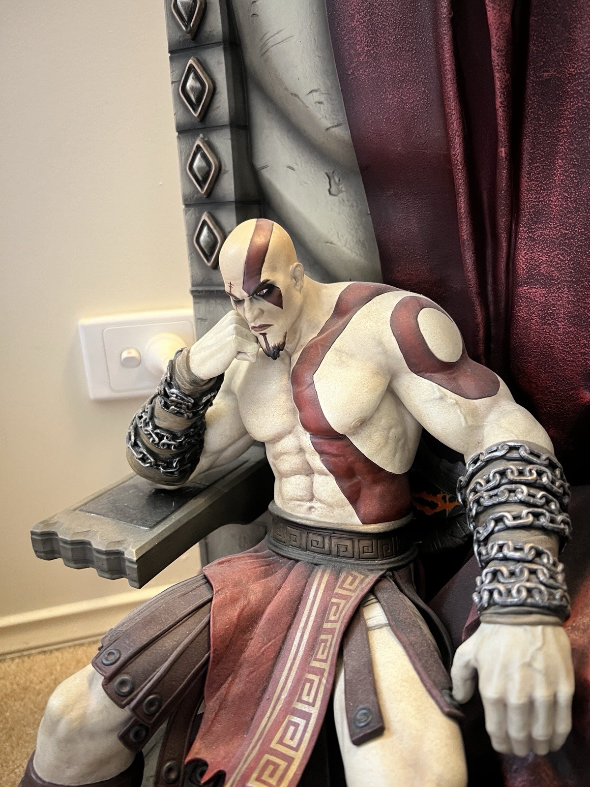 Kratos on Throne (god of war)