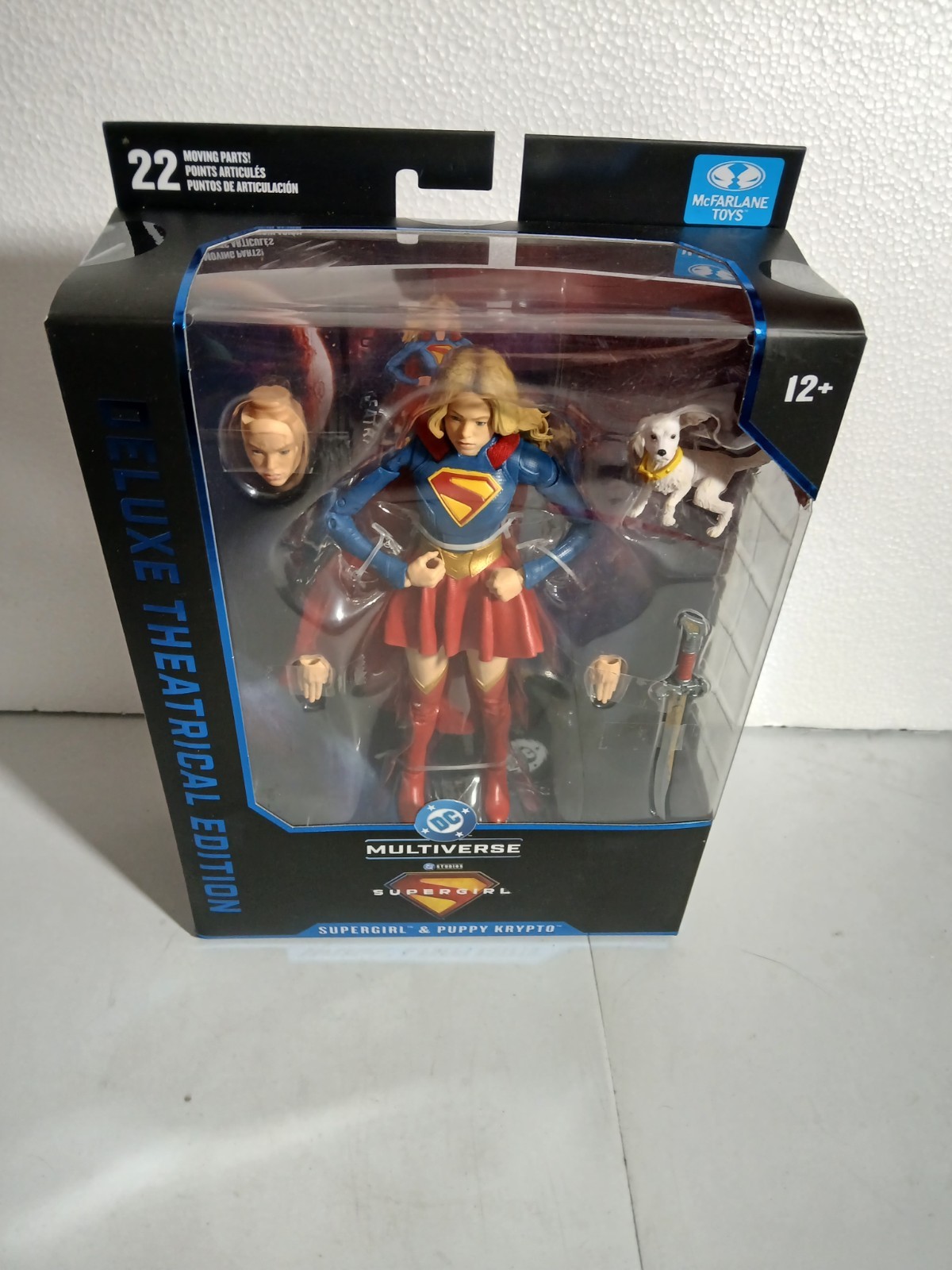 McFarlane Supergirl + Baby Krypto DC Multiverse Deluxe Theatrical Edition Figure