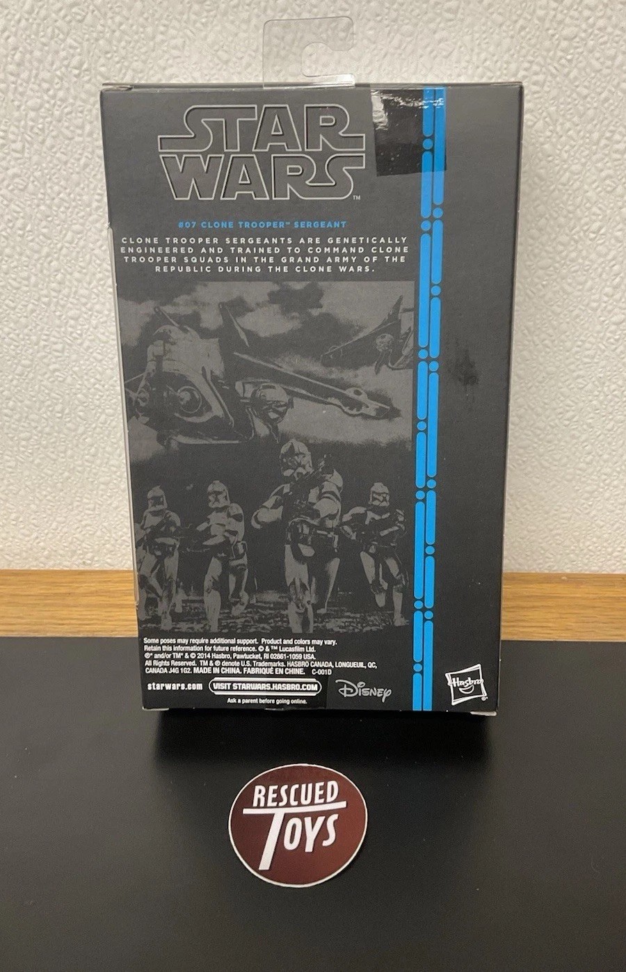 Star Wars Black Series Clone Trooper #07 Sergeant 2014 6&Prime; Action Figure Hasbro