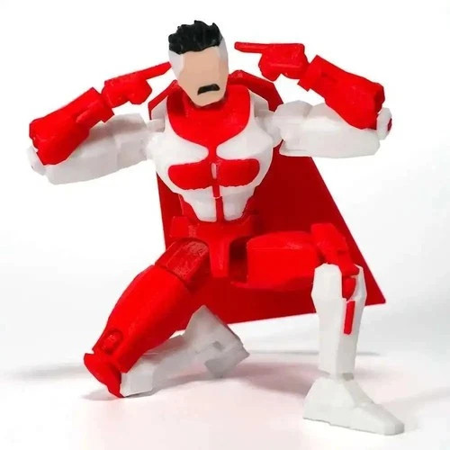 3D Printed Superhero Action Figures with Articulatable Limbs