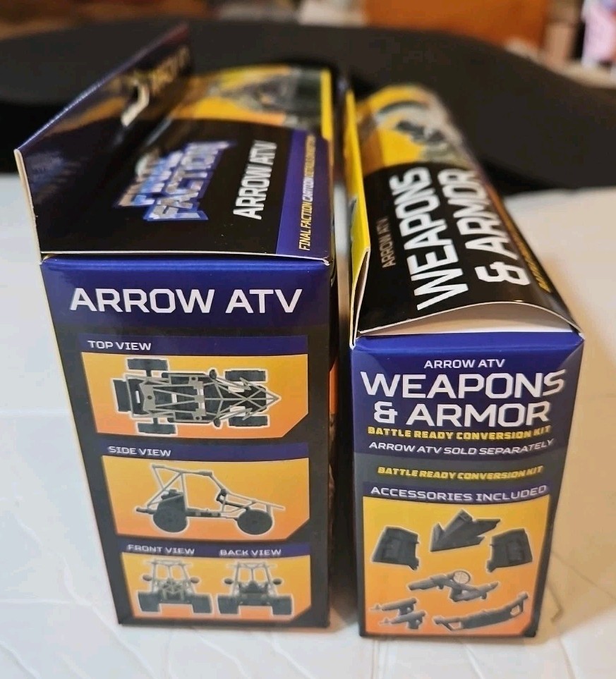 Final Faction Alpha Team SERIES 1 ARROW ATV + Armor Kit NEW 2 Pack Lot