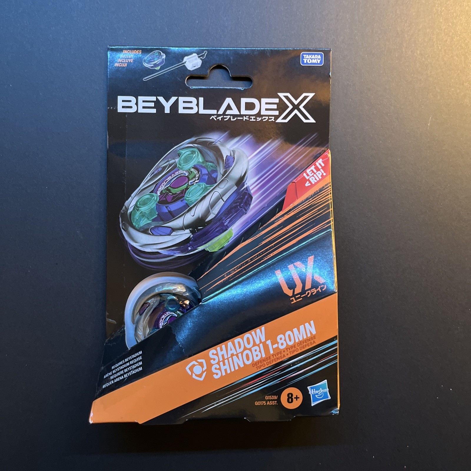 Beyblade X Shadow Shinobi 1-80MN (UX Series) Hasbro