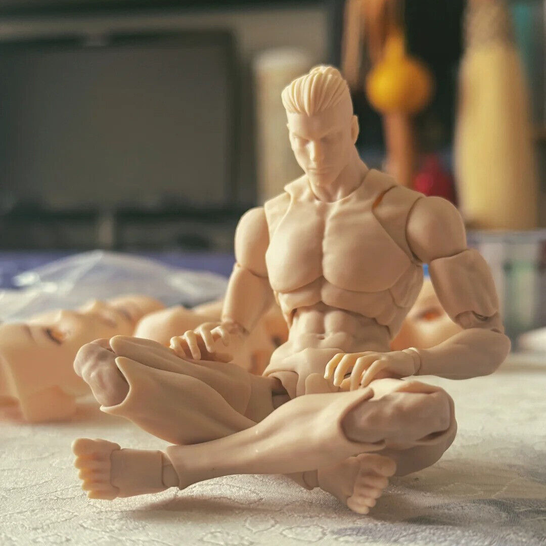 US Romankey 1/12 Yellow Super Flexible Man Body Male 6 »Joint Figure Doll Toy