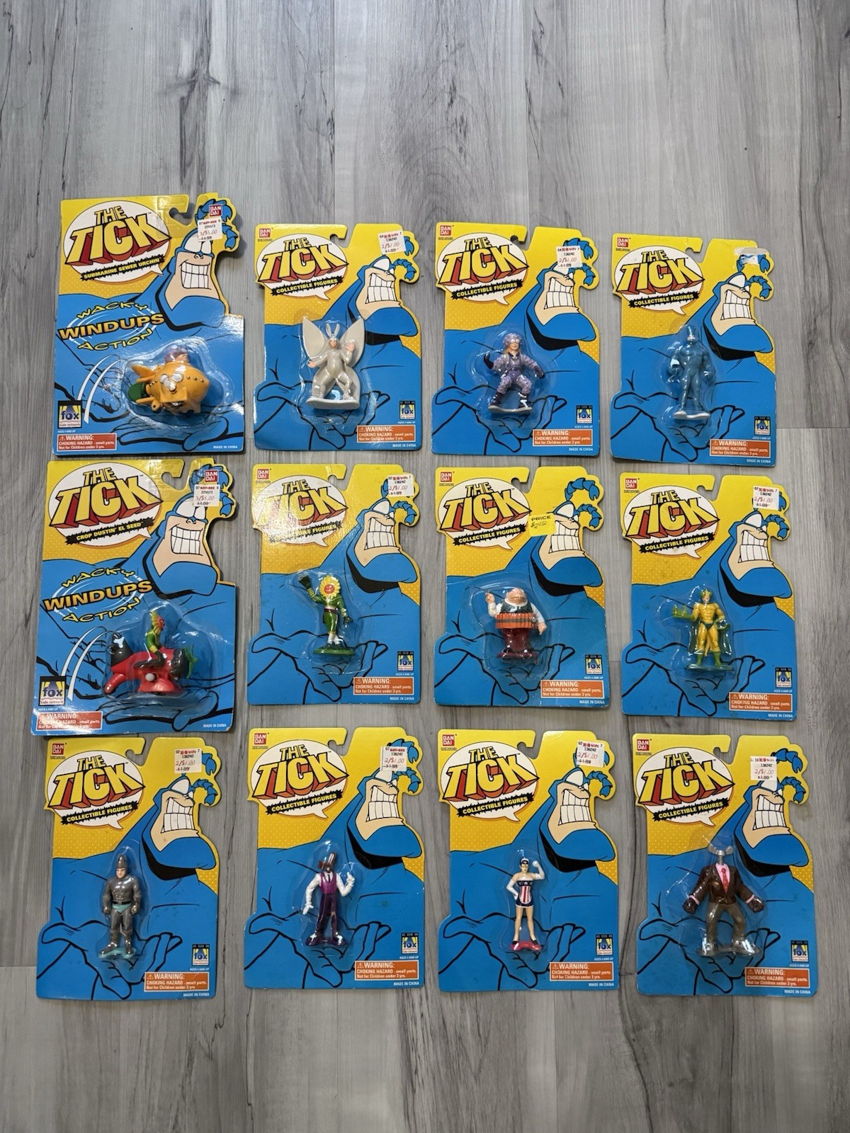 1990s Bandai The TICK Collectible Figures Lot of 12