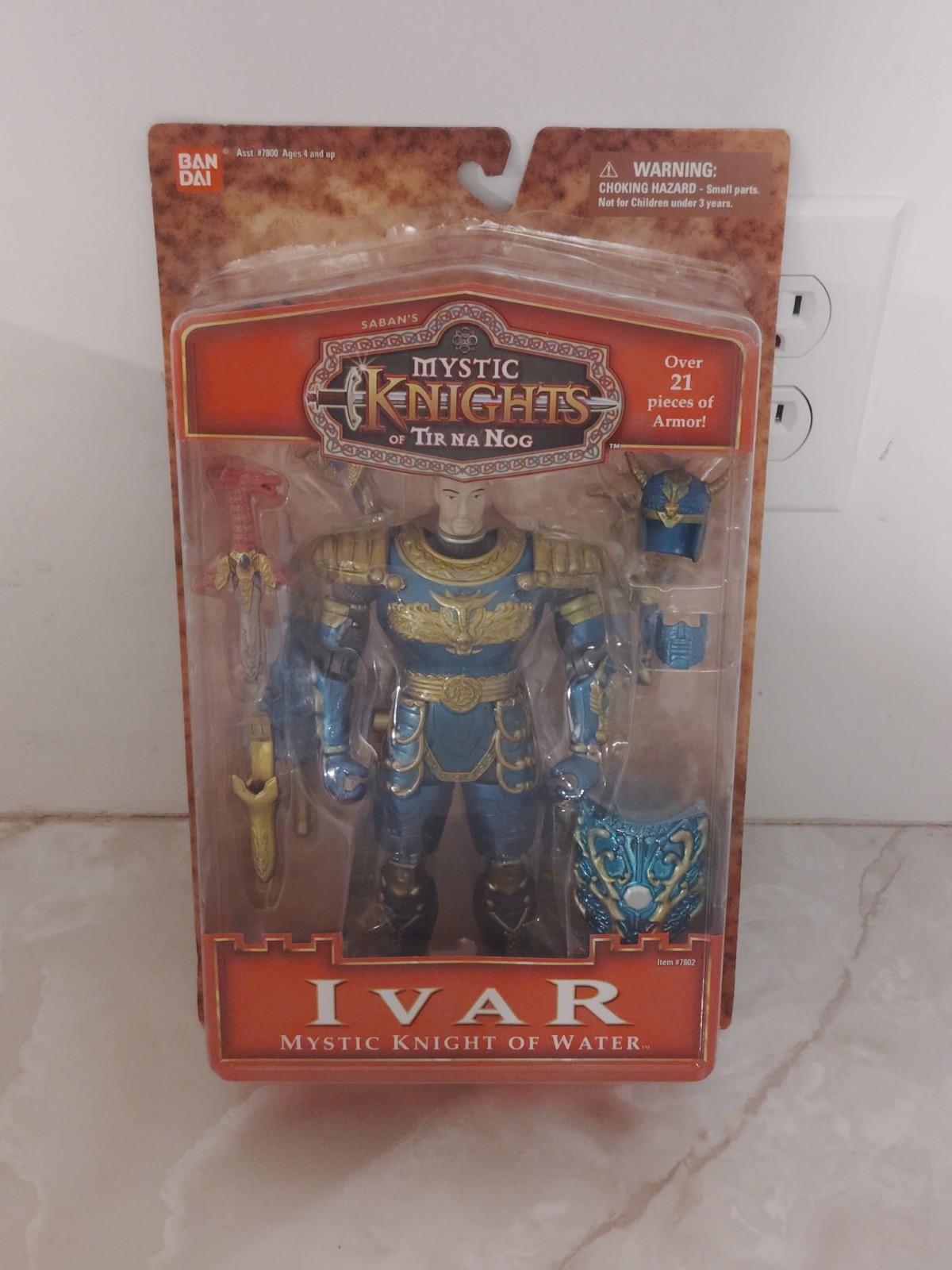 Bandai Mystic Knights of Tir Na Nog Ivar Action Figure Boxed + Accessories