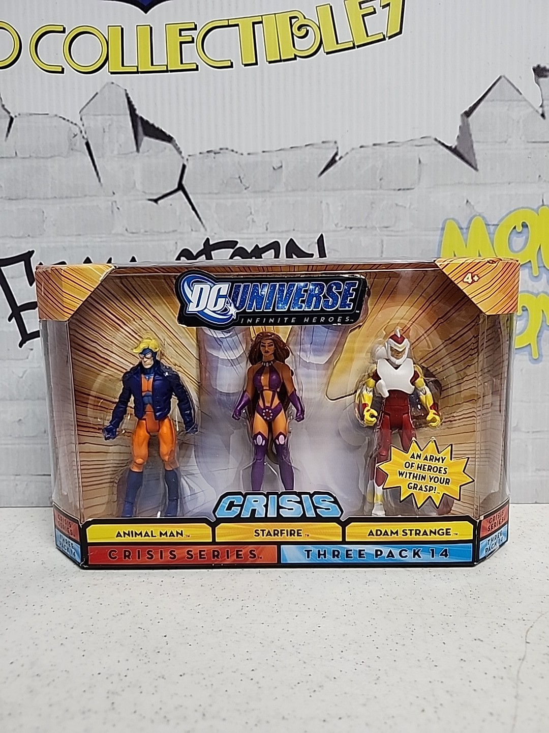 2008 Mattel DC Universe Infinite Heroes Crisis Animal Man, Starfire, Adam…