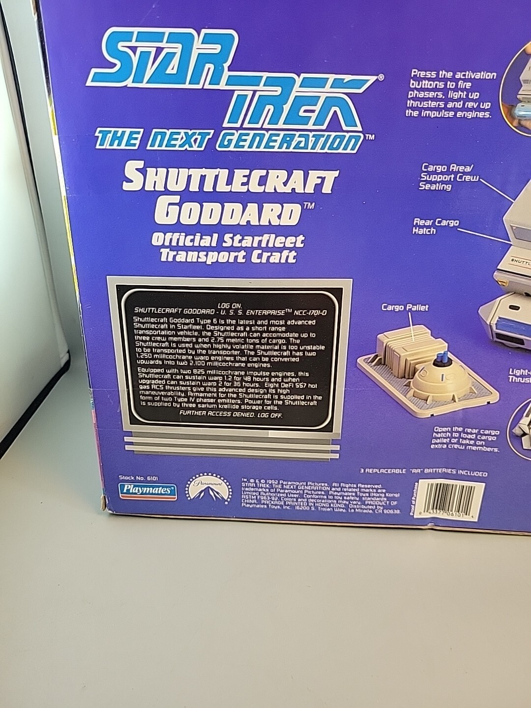Star Trek The Next Generation Shuttlecraft Goddard 1992 Playmates