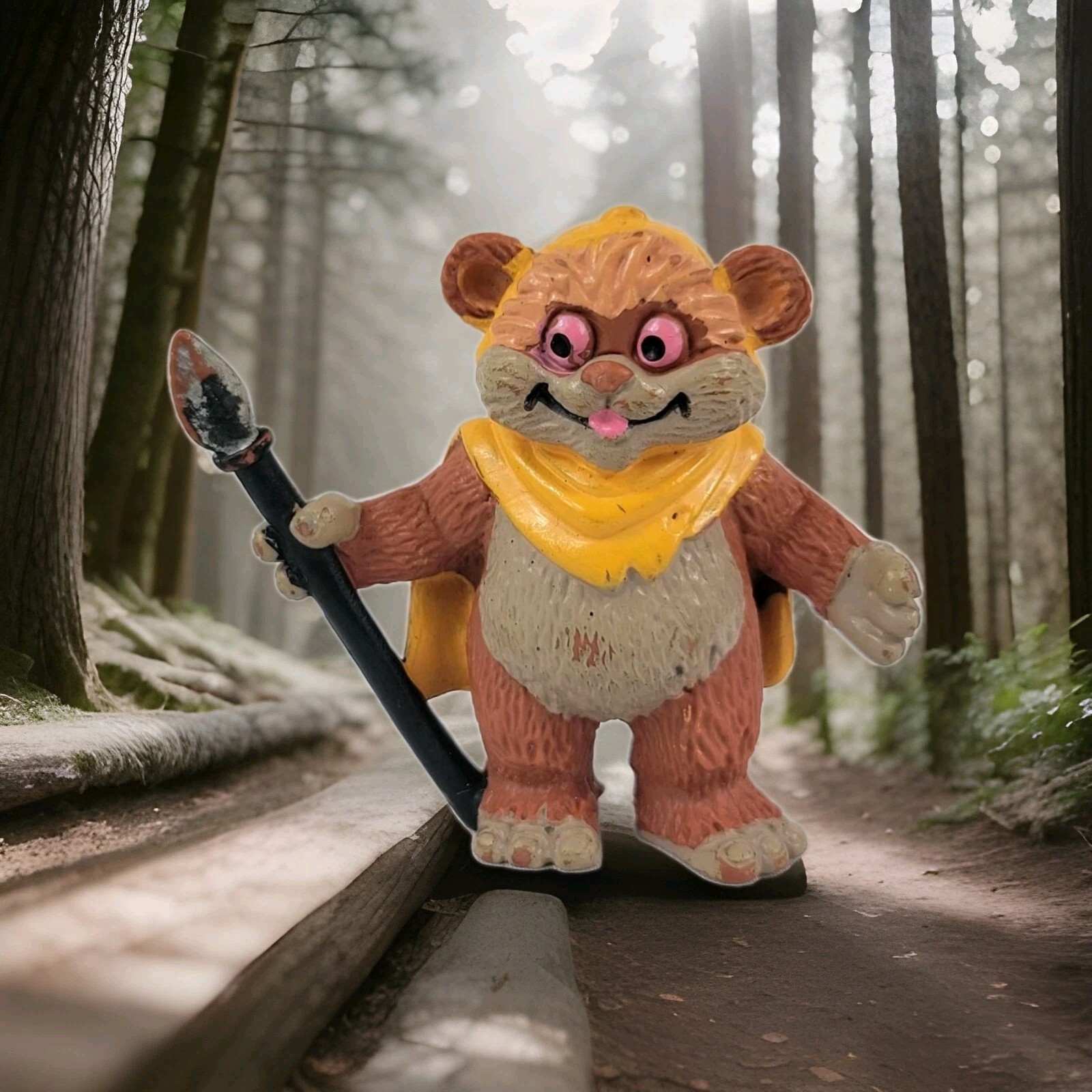 Star Wars Ewoks Wicket 2&Prime; inch PVC figure Lucasfilm 1986 Coo Spain