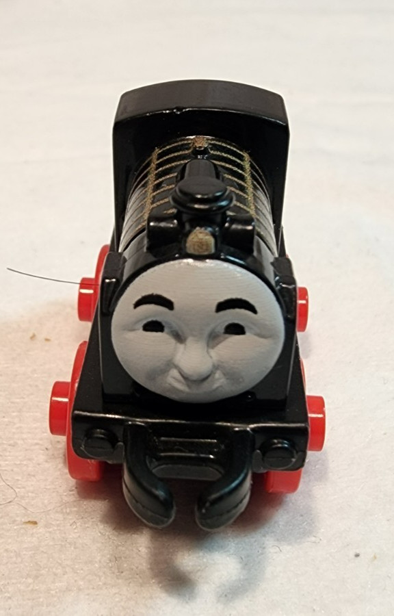 Thomas & Friends Minis – Hiro – #51 – Black – 2014 – Thailand, Train car engine