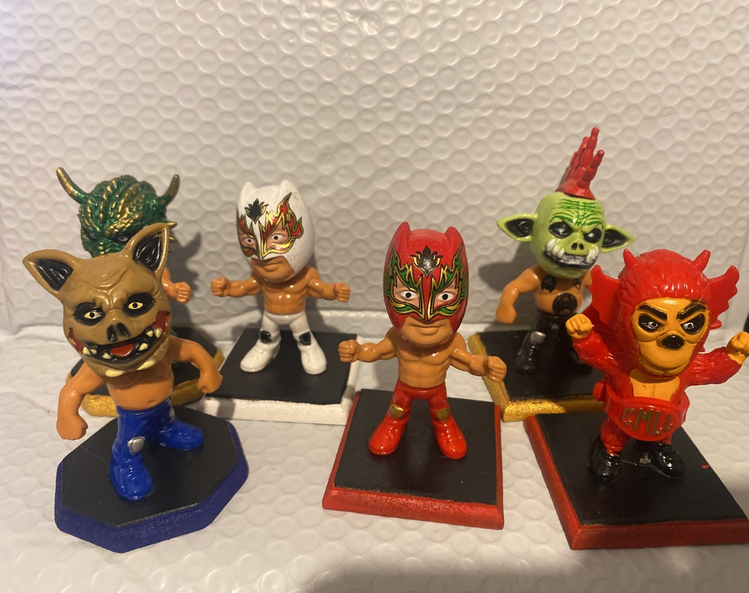 Mini Luchador Figura Coleccionable 7cm Wrestler Toy Estilo AAA /CMLL Lucha Libre