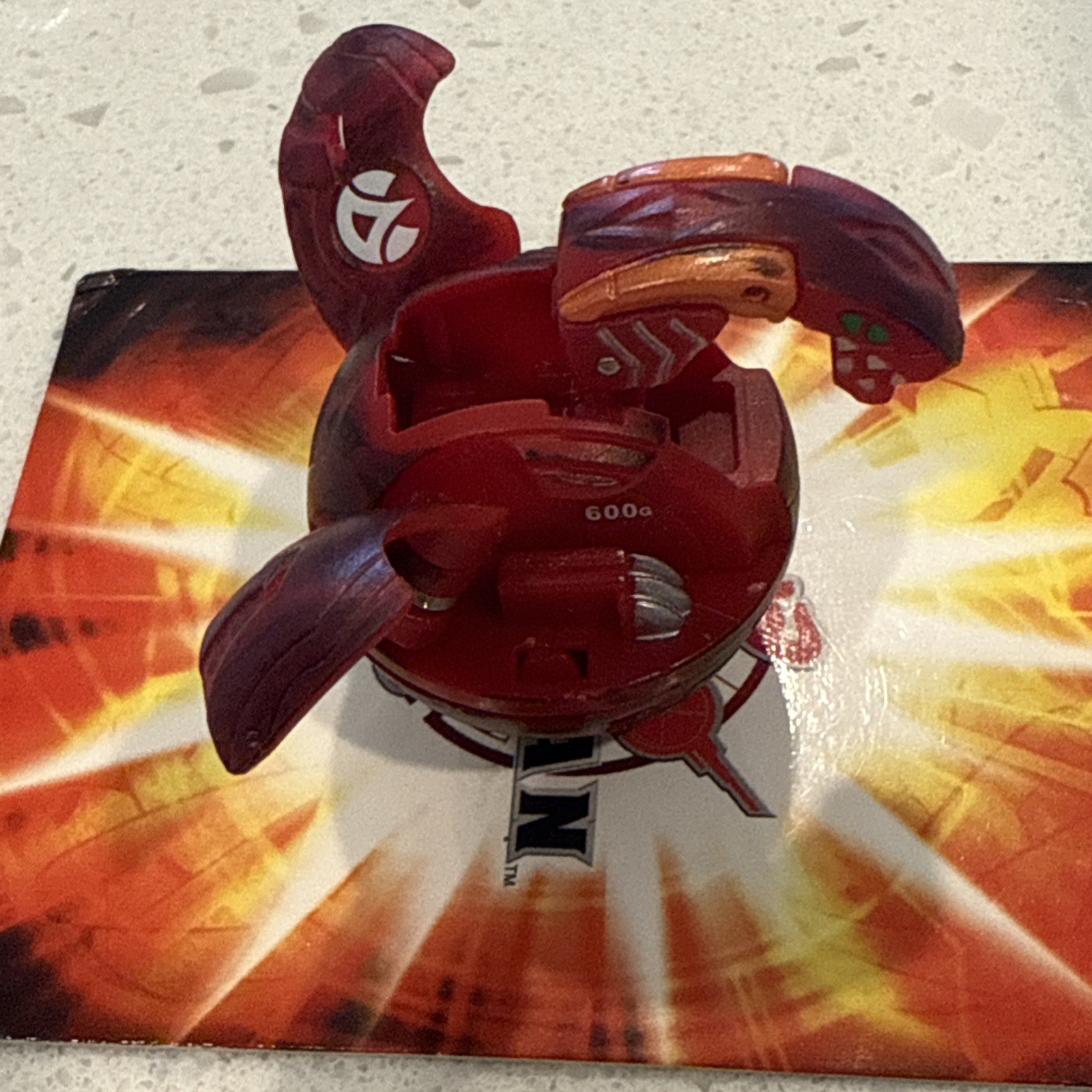 Bakugan Battle Damaged Pyrus Hyper Dragonoid 600g