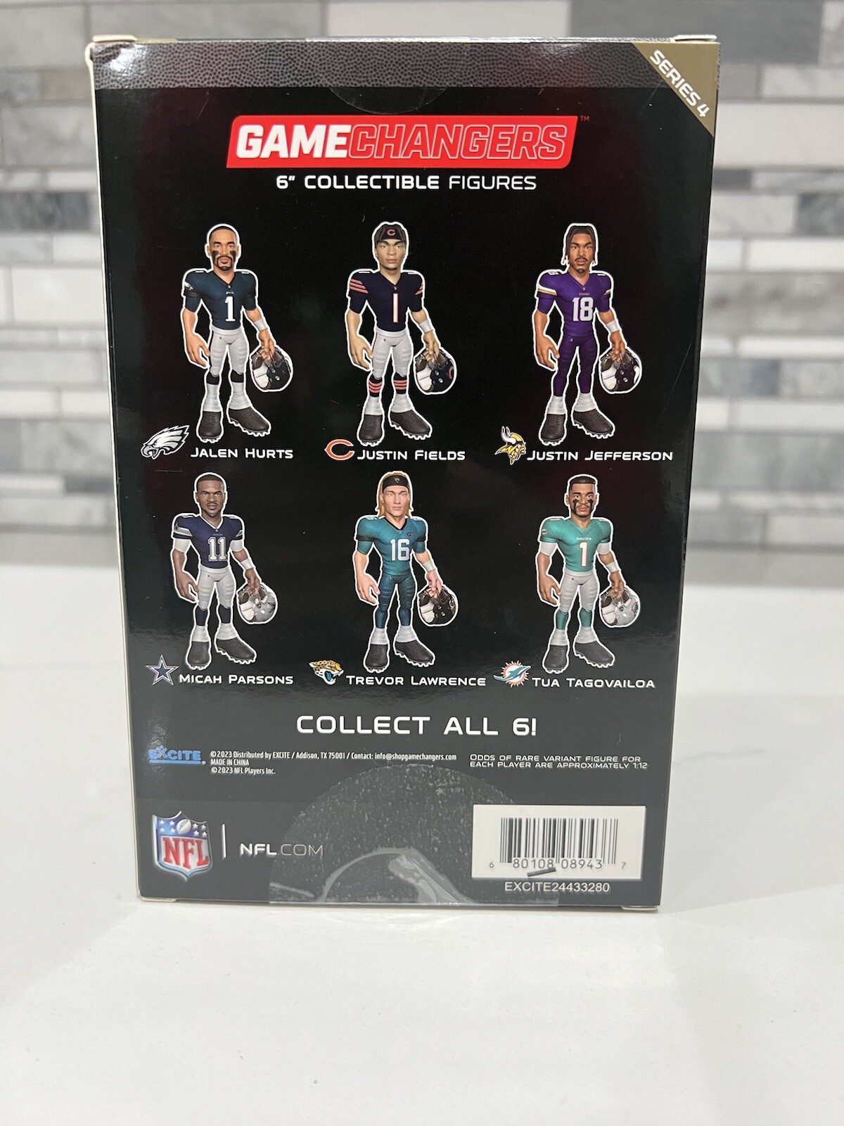 Justin Fields RARE Color Variant Game Changers 6” Collectable Figure