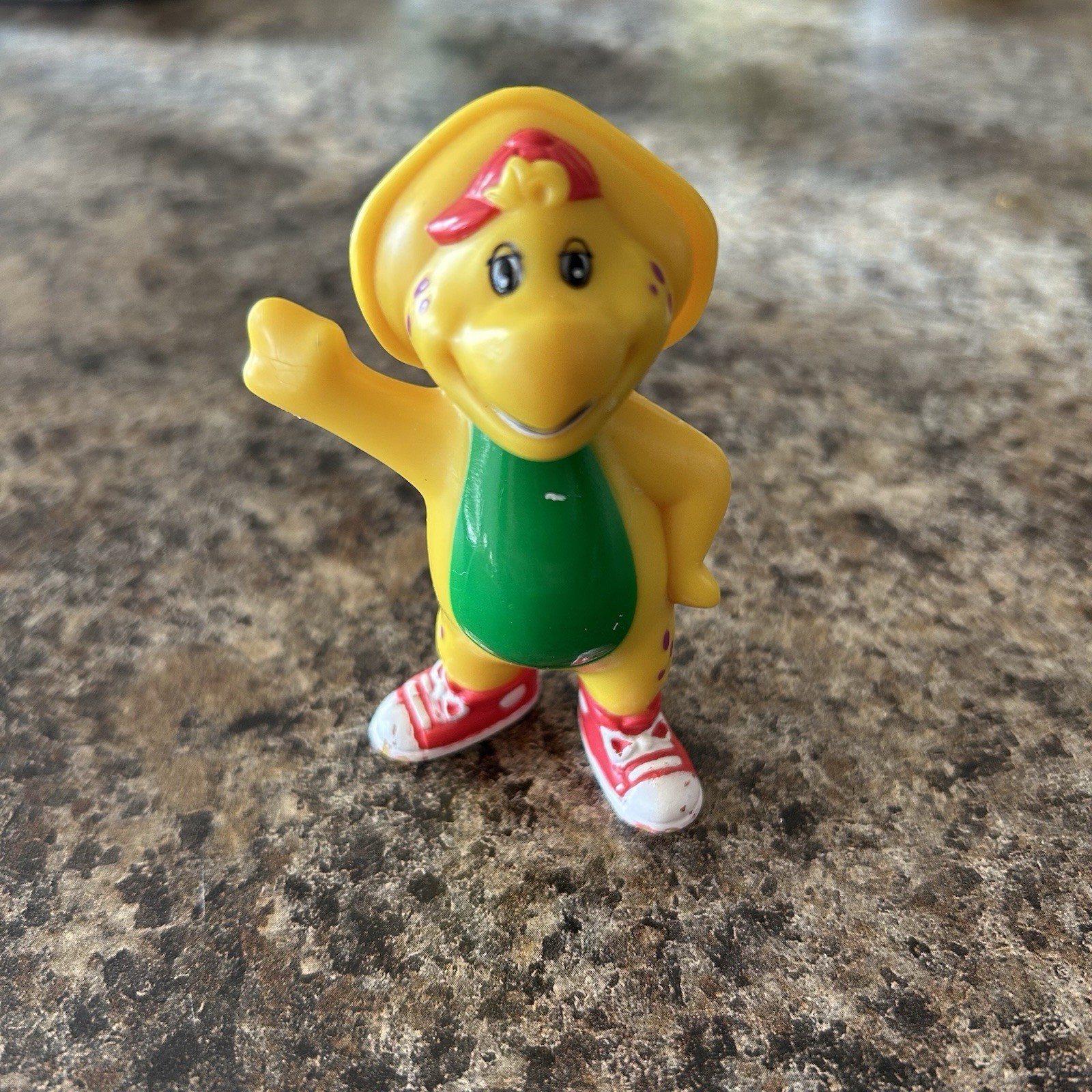 Vintage 1996 BARNEY & FRIENDS  » BJ  » Dinosaur PVC Figure Toy 3&Prime; Lyons Group