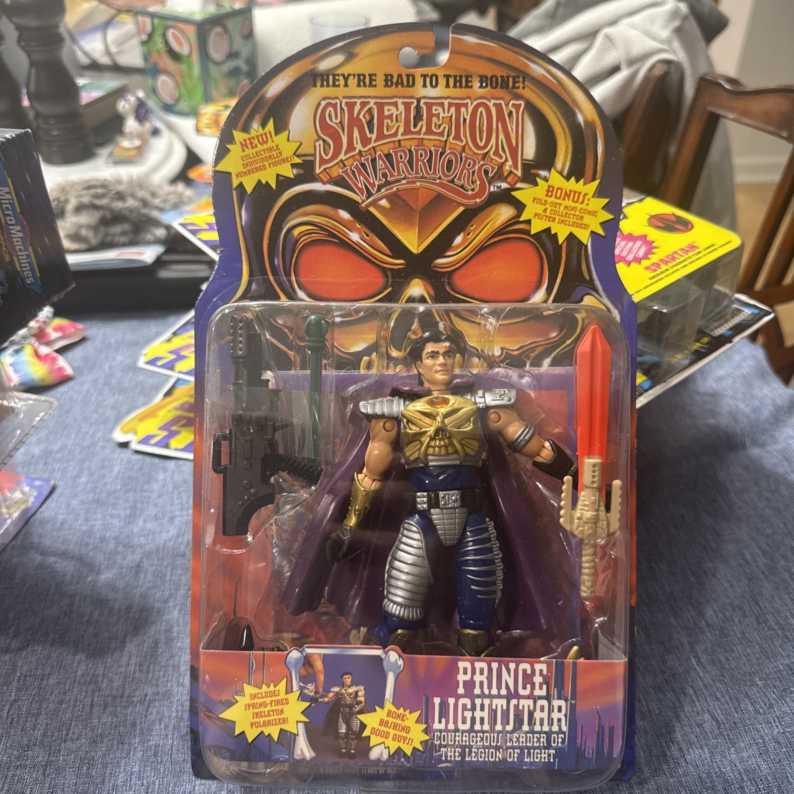 Vintage 1994 Playmates Skeleton Warriors Prince Lightstar Figure Sealed New