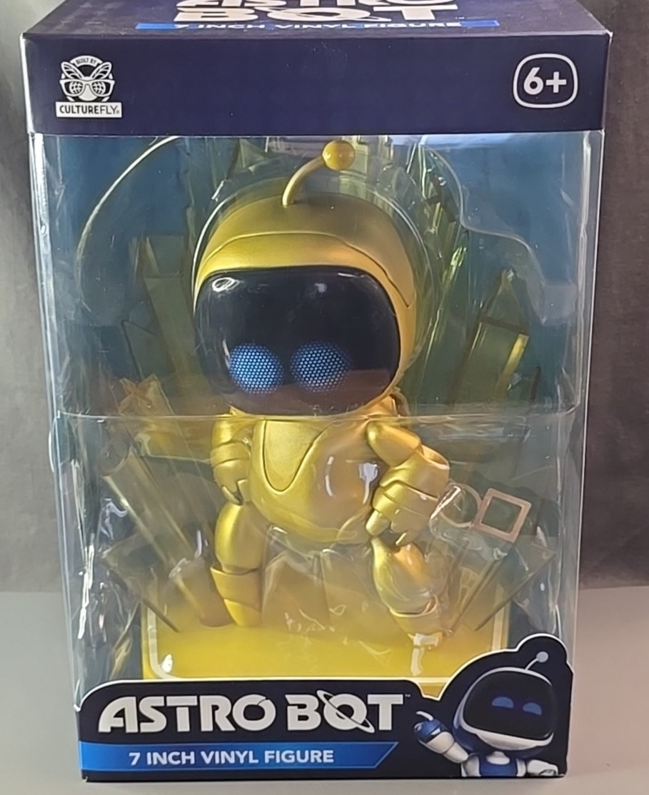Astro Bot 7&Prime; GOLD Vinyl Figure PS5 PLAYSTATION Culturefly NEW