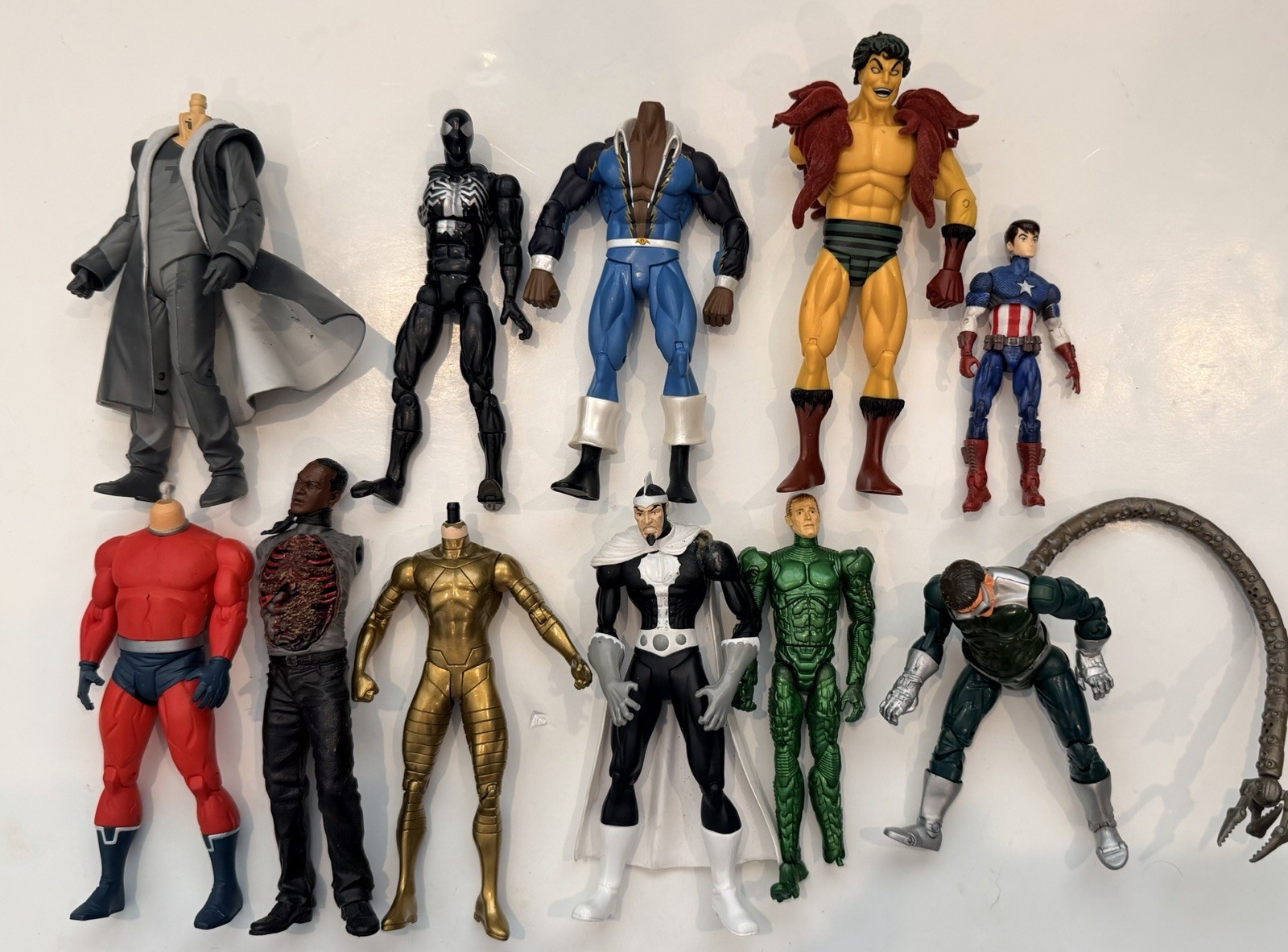 1:12 Mixed Action Figure Parts Lot Custom Fodder Hasbro Marvel Legends DC 6&Prime;