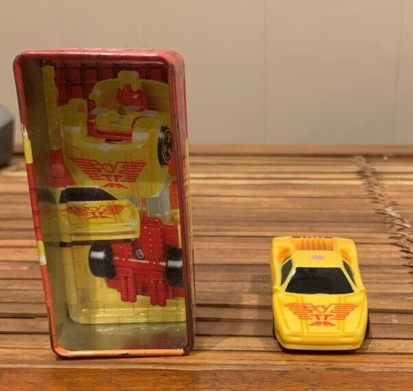 Transformers Tiny Tins R.E.V. Race Exertion Vehicle INCOMPLETE