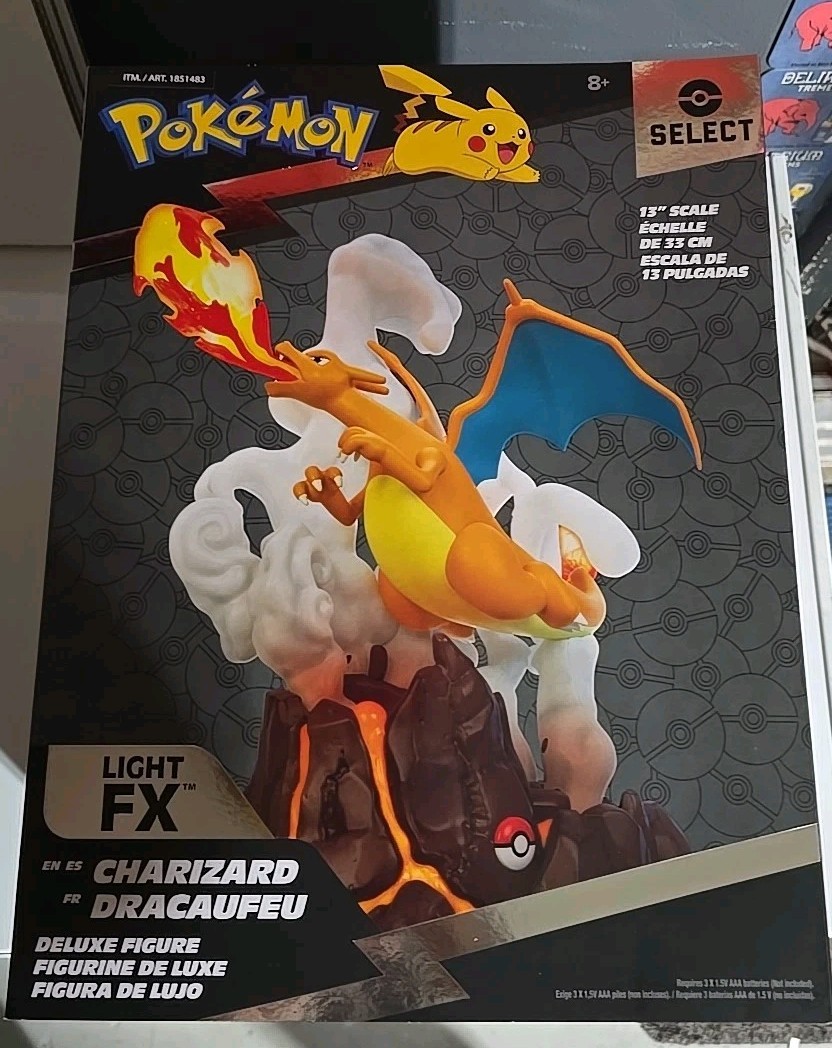 CHARIZARD – Jazwares – Pokemon Select Deluxe 13&Prime; Collector Statue – NEW RARE