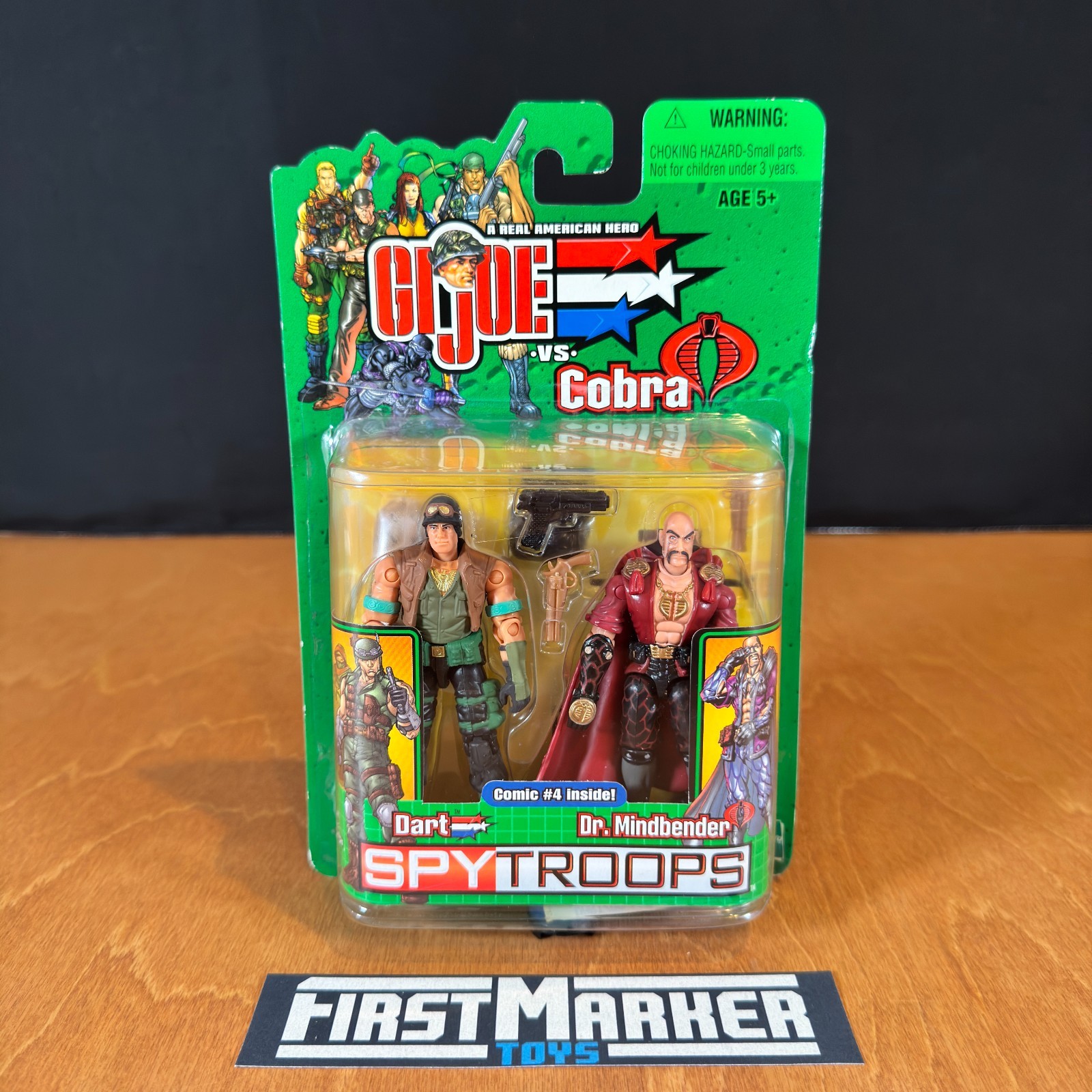 2003 GI Joe Spy Troops Hasbro Dart & Dr. Mindbender 2-Pack Vintage New MOC