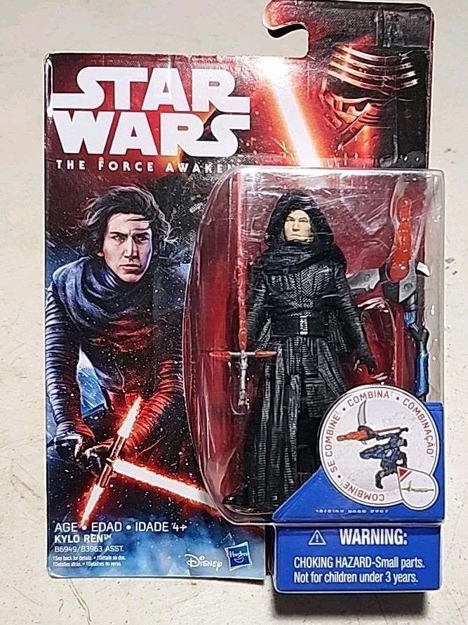 Kylo Ren Unmasked 2015 STAR WARS Force Awakens NEW MOC Damaged Card