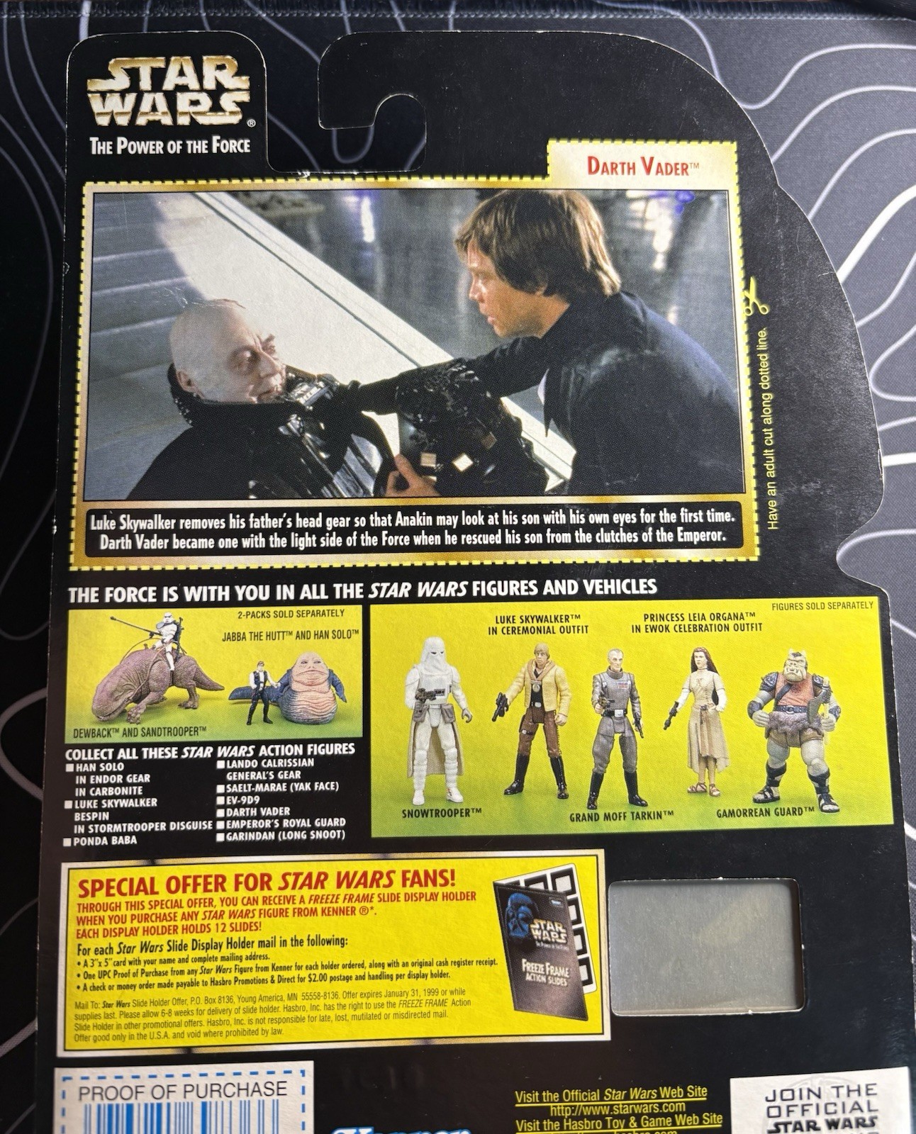 Star Wars David Prowse Signed Darth Vader Action Figure 1997