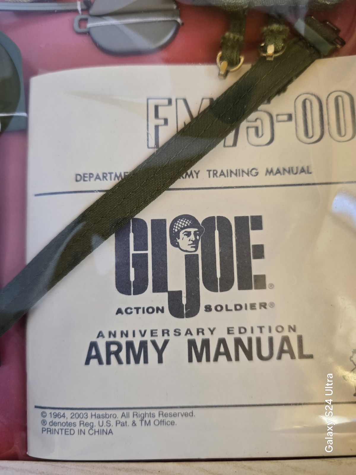 GI Joe Army Combat Field Pack Mess Kit Accessories Anniversary Edition No GI Joe