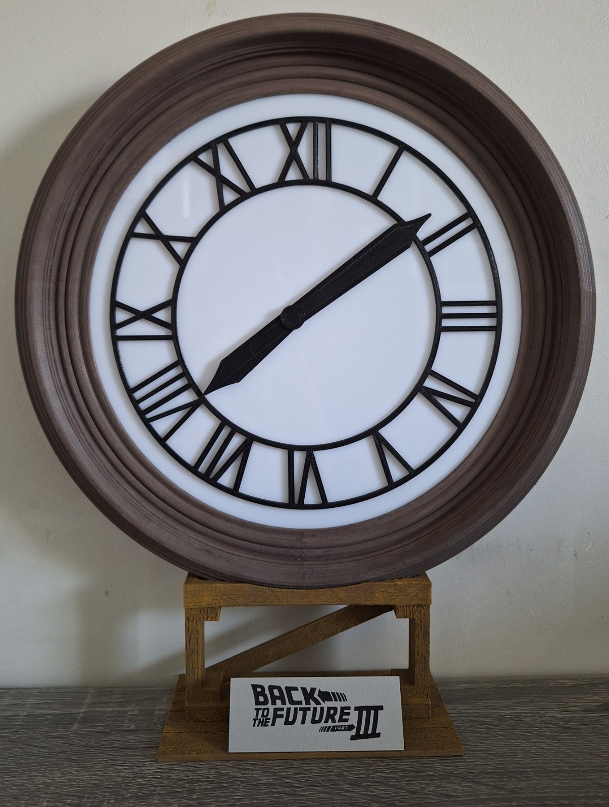 1/6 Scale Back to the Future Part 3 Clock with name Plate Rhino Dioramas