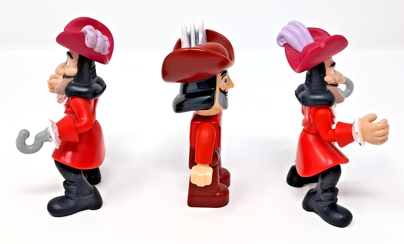 Captain Hook Lego Duplo Figure + Jake & the Neverland Pirates x 2 Mattel Disney