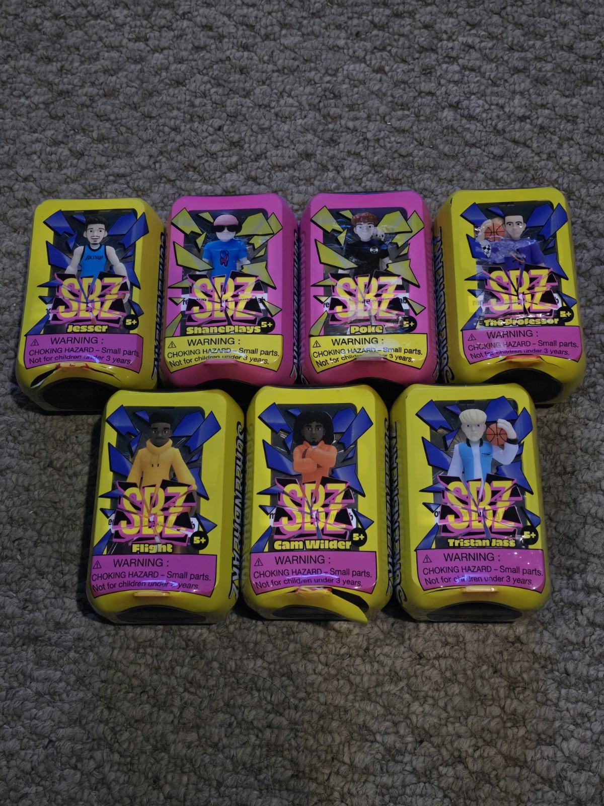 LOT of 6 SBZ ScreenBreakz, Various Figures NIB